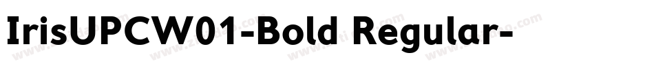 IrisUPCW01-Bold Regular字体转换